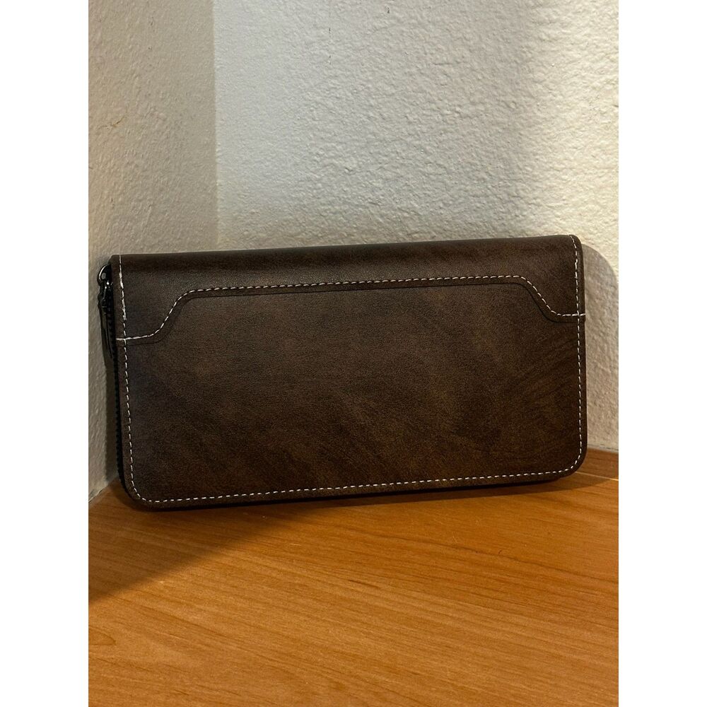 Dark Brown Dachshund-Themed Zip-Around Wallet NWT - Picture 5 of 5